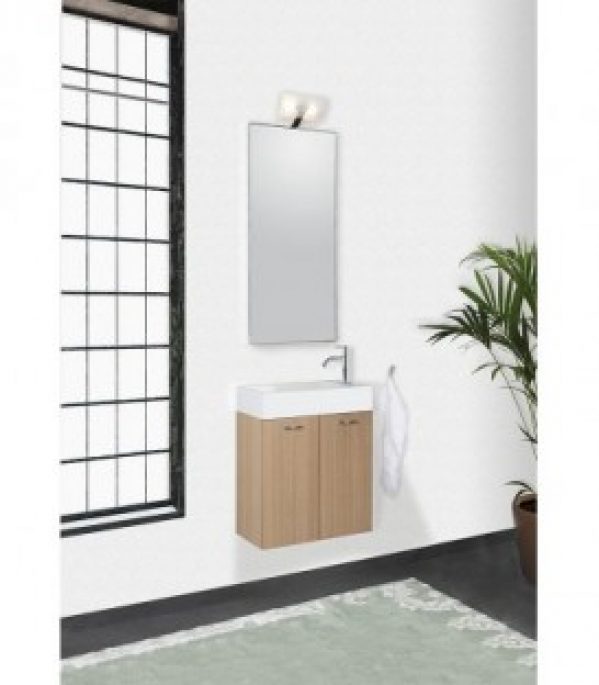 Kit meuble salle de bain ENISAR série MAS anthracite mat