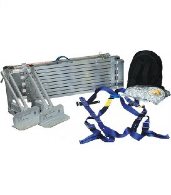 kit planche telescopique rabattable en alu avec 2 x tirant Roof-Tool et sangle d&rsquo;amortissement