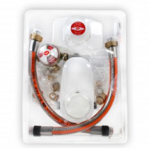 Kit Propane bi-bouteille – Lyres inox 35cm – 4.0kg/h – 37mbar