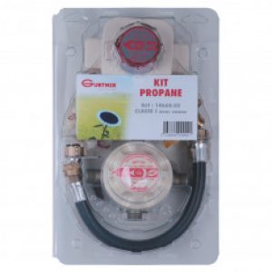 Kit propane classe 1 pour cuisinière – 2 lyres (5 ans) 35cm + vanne