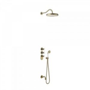 Kit thermostatique baignoire encastré avec fermeture et réglage du débit (2 voies) – TRES 24235301LV…