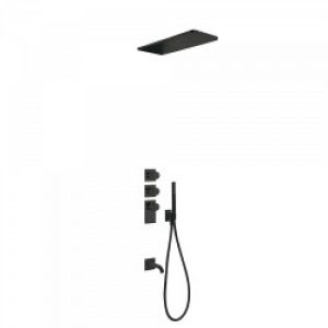 Kit thermostatique baignoire encastré BLOCK SYSTEM avec fermeture et réglage du débit (3 voies) – TRES…