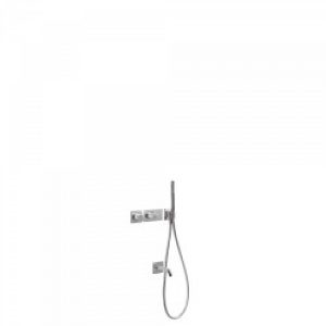 Kit thermostatique baignoire encastré BLOCK SYSTEM avec fermeture et réglage du débit (2 voies) – TRES…