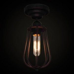 Lampe de plafond à une lumière rétro