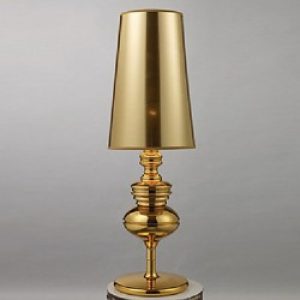 Lampe de table dorée