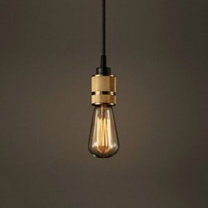 Lampe Suspendue à métal doré