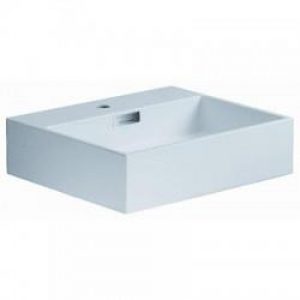 LAVABO CERAMIQUE QUARELO A POSER OU MURAL L.50 x P.42 x H.13 cm BLANC – CRISTINA ONDYNA VC35009