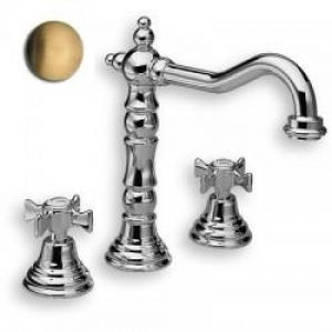 LAVABO CHAMBORD 3 TROUS BEC POTENCE VIEUX BRONZE +Vidage – CRISTINA ONDYNA CH11292