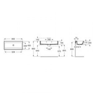 Lavabo collectif mural Access Roca