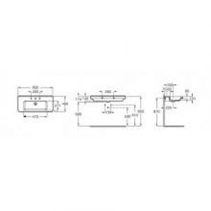 Lavabo colonne Dama 85 x 46 cm Roca