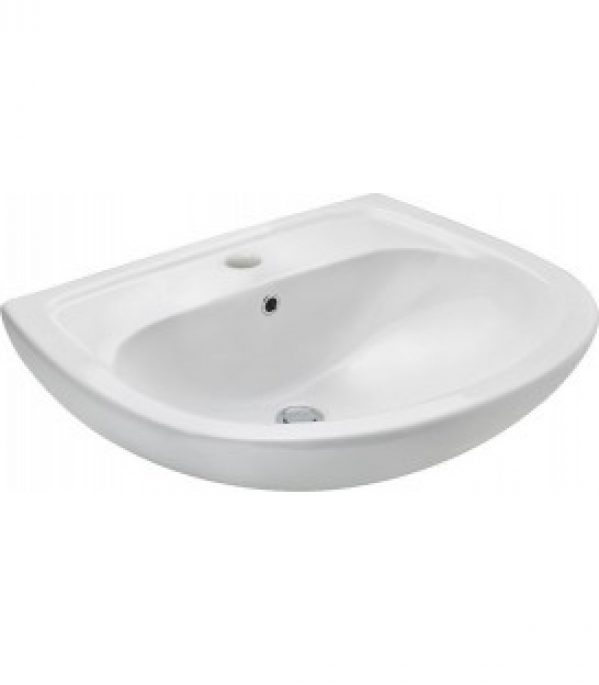 Lavabo &lsquo;CULT&rsquo; lxHxP 650x220x550mm en céramique blanche
