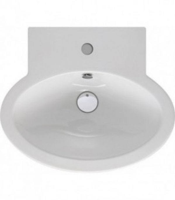 Lavabo &lsquo;FULL&rsquo; lxHxP 650x185x500mm en céramique blanche