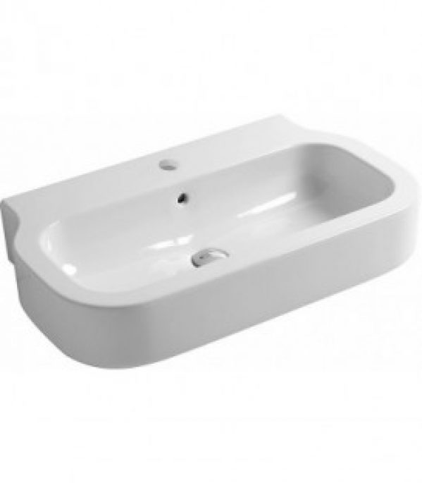 Lavabo Glaze lxHxP 750x165x460mm céramique blanche
