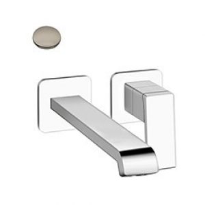 LAVABO MURAL LARGE QUADRI S 2 TROUS BEC 22.5 CM METAL BRILLA EX QS269 – CRISTINA ONDYNA QS25980