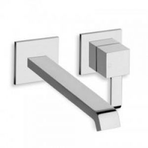 LAVABO MURAL QUADRI 2 TROUS SAILLIE 22.5 CM CHROME SS MECANISME – CRISTINA ONDYNA QM27951