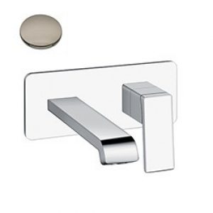 LAVABO MURAL QUADRI S AVEC PLAQUE SAILLIE 18 CM METAL BRILLA EX QS266 – CRISTINA ONDYNA QS25680