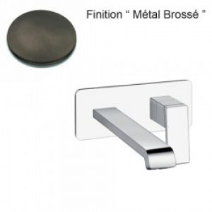 LAVABO MURAL QUADRI S PLAQUE SAILLIE 22.5 CM METAL BROSSE – CRISTINA ONDYNA QS25877