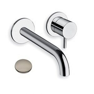 LAVABO MURAL TRIVERDE 2 TROUS BEC 18 CM METAL BRILLANT – CRISTINA ONDYNA TV25780