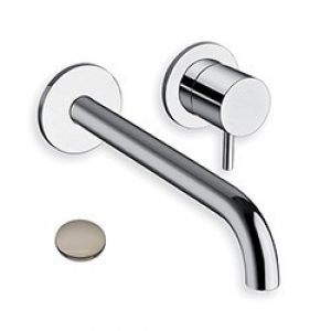 LAVABO MURAL TRIVERDE 2 TROUS BEC 22.5 CM METAL BRILLANT – CRISTINA ONDYNA TV25980