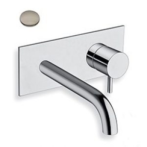 LAVABO MURAL TRIVERDE AVEC PLAQUE BEC 18 CM METAL BRILL NOIR EX TV276 – CRISTINA ONDYNA TV25680