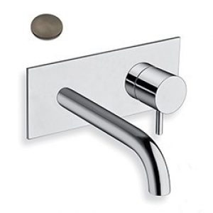 LAVABO MURAL TRIVERDE AVEC PLAQUE BEC 18 CM METAL BROSSE EX TV276 – CRISTINA ONDYNA TV25677