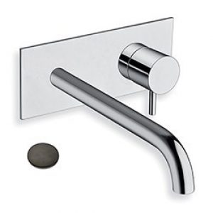 LAVABO MURAL TRIVERDE AVEC PLAQUE BEC 22.5  CHRO NOIR BRO  EX TV27851 – CRISTINA ONDYNA TV25875