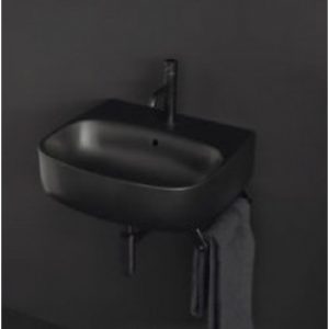 LAVABO SUSPENDU NOLITA AVEC PLAGE 50X45 BLACK – CRISTINA ONDYNA NOLI5013