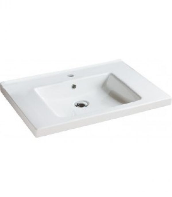 Lavabo &lsquo;TRENDY&rsquo; lxHxP710x115x510mm avec 1 trou robinetterie