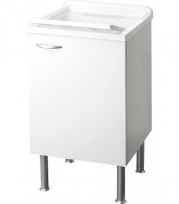 Lave main avec meuble 1 porte LxlxH: 450x500x850mm