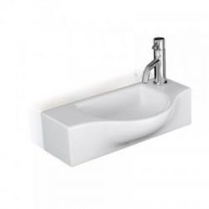 LAVE-MAINS CERAMIQUE PETA L.44xP.25xH.12 CM BLANC BRILLANT – CRISTINA ONDYNA WPE4409