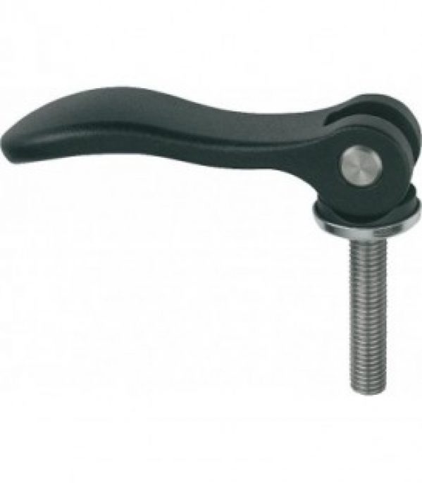 Levier excentrique avec filet. Male M8x50, Acier