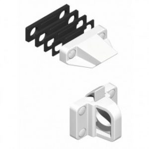 Loqueteau composite pour châssis PVC blanc