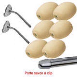 Lot 6 savons lait d&rsquo;amande rotatifs…