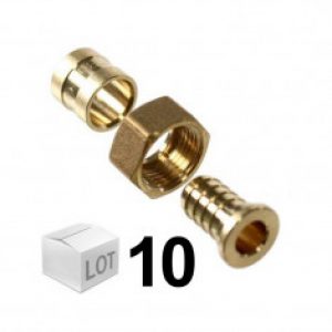 Lot de 10 Raccords PER à glissement Femelle écrou libre DISPONIBLE en 5 MODELES