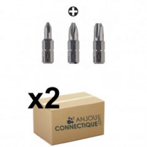 Lot de 2 Embouts professionnel PH cruciforme – Fischer