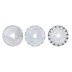 Lot de 3 lames de rechange pour cutter rotatif