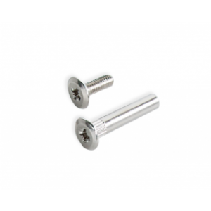 Lot de 50 vis à tête extra-plate et écrous M4