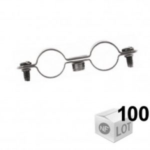 Lots de 100 Colliers de fixation Atlas double en Ø16 ou Ø14 – Fischer