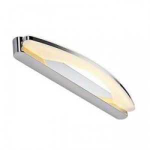 Luminaire de miroir contemporain à la forme d&rsquo;arcure en acier inoxydable