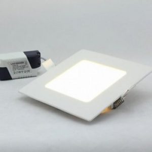 Luminaire encastré carré à LED, 6W