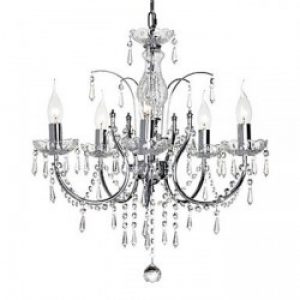 Lustre BERKSHIRE en Cristal avec 5 slots à ampoule