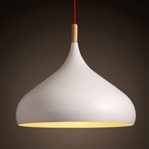 Lustre Contemporain Blanc 60W