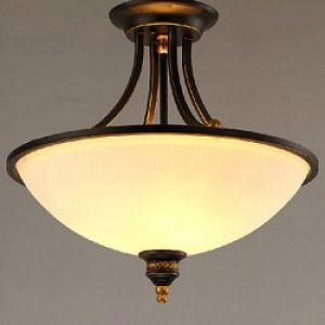 Lustre Contemporain en Métal Plaqué