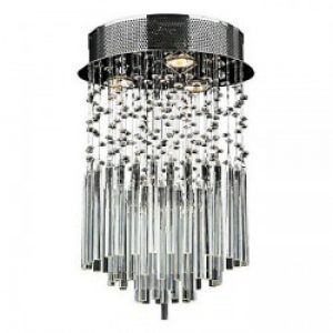 Lustre de plafond encastré en Cristal à 3 lumières