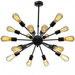 Lustre de Style Américain à 18 lampes