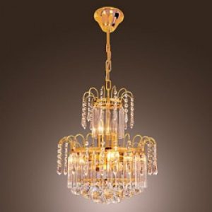 Lustre en Cristal avec 10 slots à ampoule