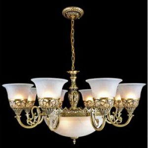 Lustre en Métal Bronze à style Europeen classique