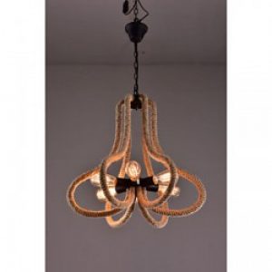 Lustre en métal Noir à 5 ampoules