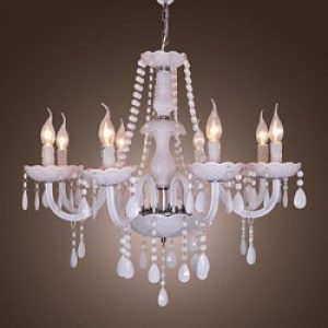 Lustre FONTANA en Cristal avec 8 slots à ampoule