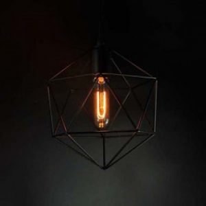 Lustre grille en Métal à lampe 40W